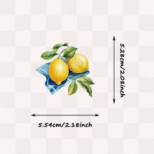 SCXXBSW 50 buah Stiker Lemon, Stiker Kartun Lucu untuk Keperluan DIY seperti Skateboard dan Ponsel - A - View 3