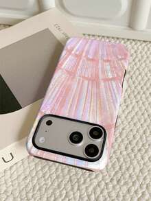 Free Shipping Thickened Anti-Drop Matte Touch PC TPU 2-In-1 Phone Case Pink Seashell Pattern Suitable For11/11PRO/11PROMAX/12/12PRO/12PROMAX/13/13PRO/13PROMAX/14/14PRO/14PROMAX/14PLUS/15/15PRO/15PROMAX/15PLUS/16/16pro/16promax/16PLUS/16E/17/17pro/17promax/AIR/GALAXY/S23/S23PLUS/S23FE/S23ULTRA/S24/24ULTRA/S24PLUS/S24FE/S25/25ULTRA - Multicolor - View 4