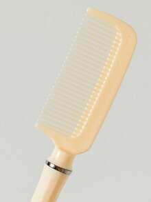 4pcs Cream Yellow Comb Set, Straight Comb, Cushion Brush, Curling Comb And Spiral Comb, Suitable For All Hair Types, Gift - Yellow - View 7
