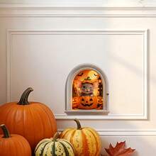 1/5pcs Halloween Cute Mouse Hole Wall Sticker, Cute Animal Pattern, Waterproof PVC Self-Adhesive, Suitable For Living Room - Bedroom - Kitchen - Entrance - Wall Corner Decoration, Halloween Decoration - Mouse Hole Sticker - View 9