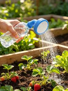 Portable Water Bottle Shower Head Adapter, Universal Water Bottle Shower Sprayer, Suitable For Outdoor Camping, Travel, Beach, Hiking And Pet Bathing, Lightweight Handheld Rinsing Tool For Personal Cleaning And Outdoor Activities - Multicolor - View 4
