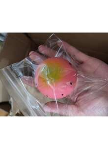 1PC Watermelon Smoothie Squishy Toy, Realistic Food Texture Soft Stress Relief Toy, Watermelon Smoothie Squishy, Watermelon Squishy, Smoothie Squishy, Realistic Food Squishy, Soft Squeeze Toy, Stress Relief Fingertip Toy, Ice Feeling Squishy - Multicolor - View 18