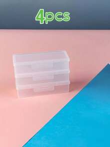 1pc Plastic Storage Box, For Storing Nails, Manicure Tools, Organizer Box, Manicure Tool Box, Suitable For Nail Products & Cosmetic Tools - White - View 24