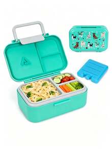 1 Set Multi-Color Refrigerator Storage Boxes, Multi-Function Sealed Bento Box Set (Includes Bento Box + Ice Pack), Suitable For Microwave, Dishwasher And Refrigerator, Perfect For Sandwiches, Main Meals, Fruits And Nutritional Meals, Back To School Supplies - Multicolor - View 18