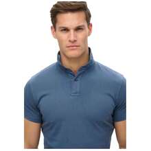 Superdry بولو رياضي رجالي - الأزرق - مشاهدة 3