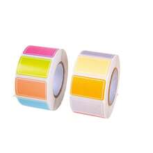 1020/510pcs Colorful Random Color Self-Adhesive Label Stickers, [510pcs/Roll]Waterproof Writable Self-Adhesive Identification Labels, Canned Food Labels, Food Storage Labels, Gift Bag Sealing Stickers, Waterproof Colorful Coded Index Labels - Vibrant, Durable Self-Adhesive Labels, Suitable For Organizing, Marking And Personalized Name Labels - Multicolor - View 2