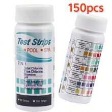 50/100pcs Multi-Function Pool Water Quality Test Strips, Rapid Detection Of PH, Chlorine, Bromine, Portable Disposable Test Strips For Home SPA, Hot Springs, Commercial Water Parks, Pool Water Quality Maintenance - A - View 8