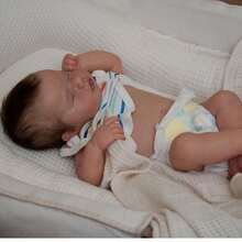 50cm/20 Inch Realistic Reborn Baby Doll - Vinyl Limb Cloth Cute Girl Doll - Baby Doll, Suitable As A Christmas/Birthday/Halloween Girl Gift - Multicolor - View 5