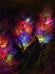 Solar Powered Pine Tree LED Light, Realistic Garden Decoration, Semi-Buried Lawn Light With Switch Control, Perfect For Decorating Garden, Pathway, Patio, Porch And Lawn, Also Great For Halloween And Christmas Holiday Decoration - Pine Tree Ground Stake Light - View 8