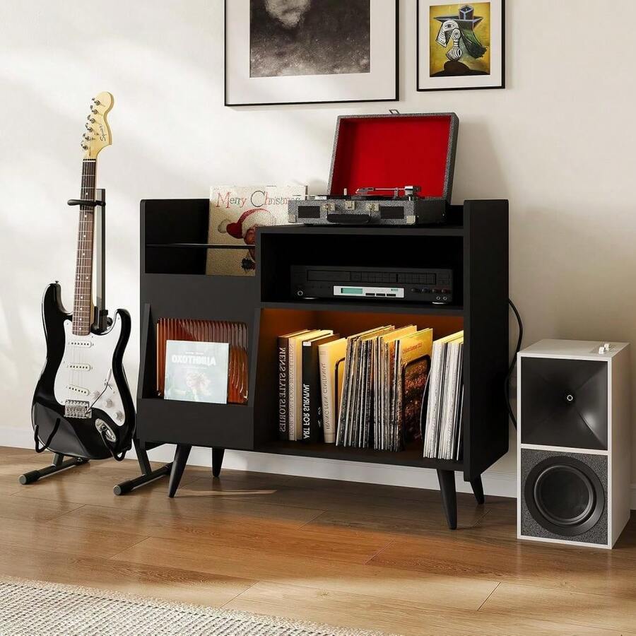 Audio-Visual Shelving - Black - View 1