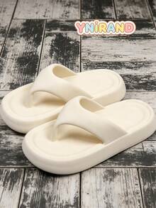 Sandal Musim Panas Sol Tebal Ujung Bulat Serbaguna, Sol Nyaman untuk Pemakaian Lama Tanpa Kelelahan Kaki, Mudah Dibersihkan, Penting untuk di Rumah, Luar Ruangan, Mendaki, Liburan dan Perjalanan - Putih - View 3