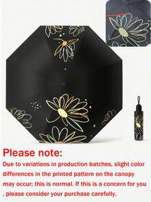 Fashionable Printed Element Sun Umbrella, Portable UV Protection, Unisex, Essential Travel Umbrella - Multicolor - View 10