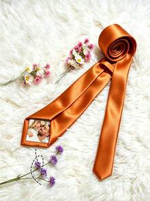 Personalized Photo Tie Patch, Customized Commemorative Tie Sticker, Wedding Tie Decoration, Gift For Dad, Grandpa, Groom's Father, Valentine's Day - Multicolor - View 16