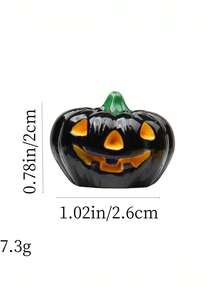 30pcs Novel Halloween Ghost Witch Hat Pumpkin Figurines, Mini Resin Decor For Halloween Theme Garden, Potted Plants And Ground Decoration, Party Decor, Home Decor Statue, Outdoor Statue, Cute Garden Decoration Accessories, Flower Pot Accessories, Halloween Decoration Gift, Easter Gift (Random) - A - View 5