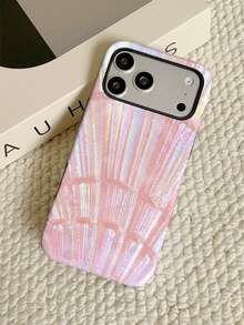 Free Shipping Thickened Anti-Drop Matte Touch PC TPU 2-In-1 Phone Case Pink Seashell Pattern Suitable For11/11PRO/11PROMAX/12/12PRO/12PROMAX/13/13PRO/13PROMAX/14/14PRO/14PROMAX/14PLUS/15/15PRO/15PROMAX/15PLUS/16/16pro/16promax/16PLUS/16E/17/17pro/17promax/AIR/GALAXY/S23/S23PLUS/S23FE/S23ULTRA/S24/24ULTRA/S24PLUS/S24FE/S25/25ULTRA - Multicolor - View 5