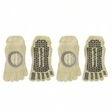 2 Pairs Of Five-Finger Pilates Yoga Socks For Women, Professional Anti-Slip, Indoor Use Only, Suitable For Sports, Dance - Multicolor - View 8