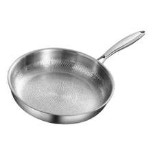 SHIOUCY 11.81" Silver Multi-Layer Steel Nano Titanium Frying Pan, 842℉ Heat Resistant Cookware, Nonstick Cooking Skillet, Induction Gas Cooktop Compatible Pan - 11.81 In/30 cm - View 7