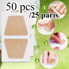 50/100/200pcs-25/50/100 Pairs Nail Repair Patches - For Weak, Yellow, Thick, Broken, Discolored Toenails - Invisible Under Shoes, Daily Use, Strengthens Nails - Home Pedicure Care, Skin-Friendly, Durable Adhesive, Foot Health Focused - Nail Stickers - View 11