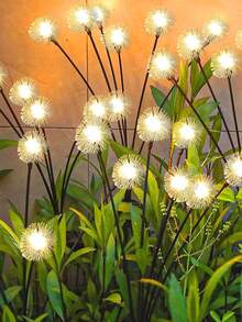 6 buah Lampu Tanah Tenaga Surya Bentuk Bunga Dandelion - Pasang dan Langsung Gunakan untuk Luar Ruangan - Cocok untuk Taman, Halaman Rumput, Pekarangan, Hamparan Bunga, Jalan Setapak, dll. - Bahan Plastik Tahan Air - Tidak Perlu Instalasi - Pom-pom yang ditancapkan ke tanah - View 9