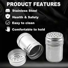 Spice & Pepper Shakers - Silver - View 2