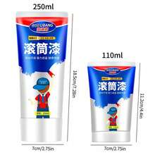 1/2件裝滾輪刷乳膠漆牆面修補工具 白色牆面塗鴉污漬清除 自行粉刷翻新居家修補補土 - 藍色 - 查看 10