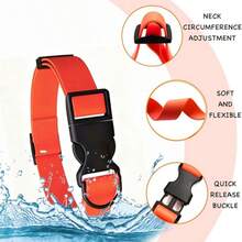 Collar de perro de PVC impermeable, hebilla de liberación rápida, collar de goma fácil de limpiar para perros pequeños/medianos/grandes - Color aleatorio - Ver 3