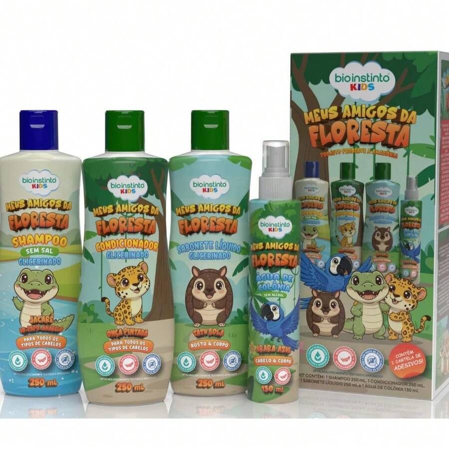 Kit Infantil Bio Instinto Kids Com 4 Produtos Higiene E Cuidados - Kit com 4 Produtos - Visão 1