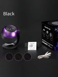 1pc Creative Music Starry Sky Film Projection Lamp, Ocean Festival Atmosphere Projector Romantic Mood Light, Suitable For Bedroom Bedside, Living Room, Party, Home Decor, Room Decoration - Multicolor - View 8