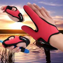 1pc Lure Fishing Anti-Slip Two-Finger Protective Sleeve, Spinning Reel Anti-Cut Finger Guard, Thickened Finger Cover For Fishing, Casting And Fly Fishing, For Men - Multicolor - View 4