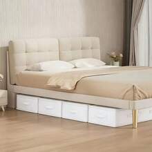 2pcs White Underbed/Closet Storage Boxes, Foldable Underbed Organizer, Multi-Functional Universal, Suitable For Storing Blankets, Skirts, Bedding, Great Value Must-Have, Best Gift For Christmas, Halloween, Back To School - White - View 4