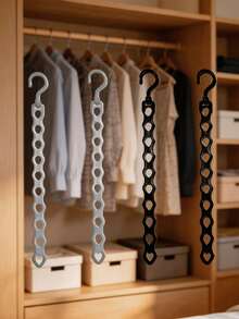 2/4pcs 10-Hole Vertical Hanging Clothes Rack, Rotating Folding Storage Rack, Space-Saving Wardrobe Multi-Garment Hanger, Magic Clothes Hanger For Clothing Store, Wardrobe Storage Rack, Vertical Space-Saving, Suitable For Bedroom And Clothes - Multicolor - View 5