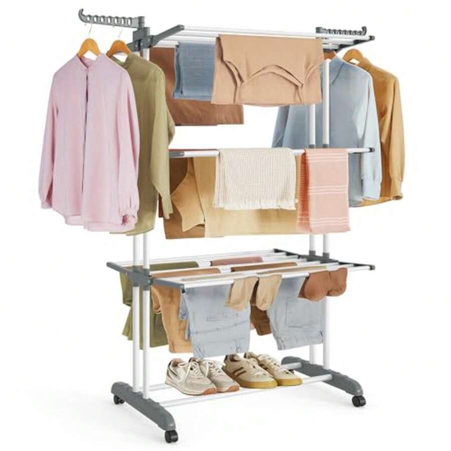 Clothes Drying Racks - White - View 1