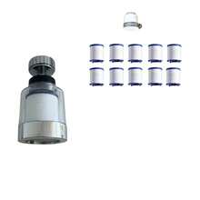 Faucet Filter, Transparent Visible Body 360° Rotatable Faucet Water Purifier, Universal Interface Detachable Filter Cartridge, Easy Installation Pre-Filter Faucet Accessory, Filter Impurities Bathroom Faucet Filter Adapter, Visualized Filter Cartridge Status For Direct Observation Of Consumable Wear, Anti-Splash Water Outlet Design, Convenient Filter Cartridge Replacement, Compatible With Most Regular Faucet Threaded Interfaces - Multicolor - View 12