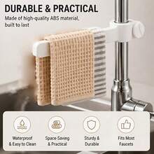 Draining Rack Sink Cloth Storage Rack Multi-Functional Hanging Rack Pot Scrubbing Cloth Storage Rack Home Storage Space-Saving Kitchen Sink Storage Rack Ventilated Draining Quick Drying - Multicolor - View 1