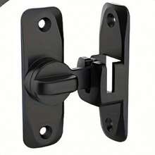Heavy Duty Anti-Theft Door Lock/Latch (2pcs) – Sturdy Latch For Stable And Commercial/Residential Security; Features Adjustable Sliding Stop (90°/180°), Tamper-Proof Design, Manual Operation, And Includes Screws. - Sliding Door Latch - View 11