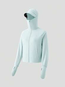 Beneunder Women's Full-Coverage Sun-Protective Jacket (Loose Fit) AL008 - Baby Blue - View 11