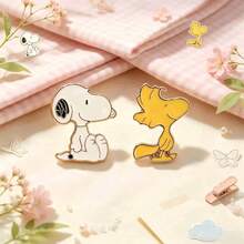 1pc 2026 New Snoopy Cartoon Brooch, Suitable For Clothes, Pencil Cases And Other Items, Fun Casual Decoration, Small And Unique, Excellent Decorative Accessory, Perfect Gift Surprise For Friends And Family (Random Style) - Multicolor - View 2