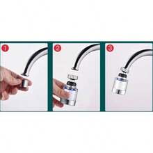 Faucet Filter, Transparent Visible Body 360° Rotatable Faucet Water Purifier, Universal Interface Detachable Filter Cartridge, Easy Installation Pre-Filter Faucet Accessory, Filter Impurities Bathroom Faucet Filter Adapter, Visualized Filter Cartridge Status For Direct Observation Of Consumable Wear, Anti-Splash Water Outlet Design, Convenient Filter Cartridge Replacement, Compatible With Most Regular Faucet Threaded Interfaces - Multicolor - View 6