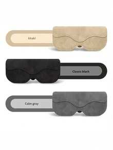 Magnetic Suede Car Fashion Glasses Holder, Sun Visor Glasses Storage Case, Universal Vehicle Eyeglasses Protective Box Car Interior Accessory - A - View 6