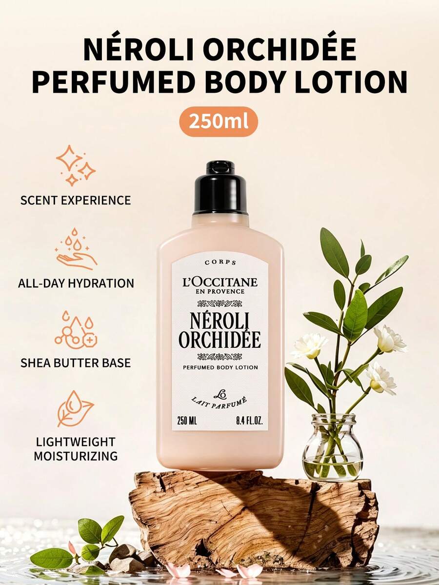L'Occitane Lotion Tubuh Bunga Jeruk & Anggrek - 250ml - 8,4 FL.OZ. - Néroli Orchidée-250ml -8.4 FL.0Z. - View 1