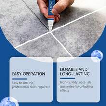 JAYSUING Tile Grout Pen, Waterproof & Anti-Mold, Long-Lasting & Durable, Create Beautiful & Clean Home Space, Home Essential, Tile, Wall Crack, Convenient To Carry, Great Gift, Holiday Choice - A - View 3