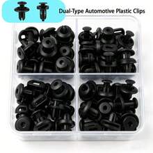 52pcs/55pcs/113pcs Bumper Retainer Clips, Car Plastic Rivets Fasteners Remover Push Retainer Kit - 52 Pcs - View 3