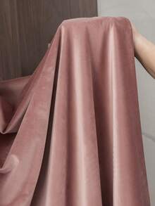 1PC Velvet Light Luxury American Vintage Minimalist Pink Living Room Bedroom Balcony Blackout Curtain Rod Pocket Fabric Curtain Soft Style Window Fabric 70% Sunshade Curtain For Summer - Multicolor - View 7
