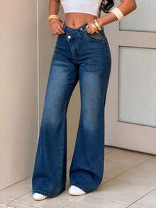 Women Jeans - Medium Wash - View 6