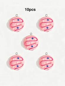 10/20/100pcs Star Ice Cream Ball Resin Charms DIY Necklace Bracelet Earrings Phone Chain Pendant - Ice Cream Ball - View 7