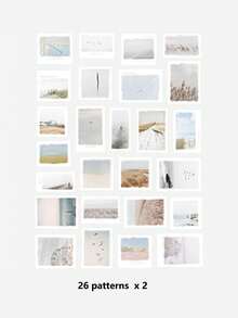 1 Pack 52pcs Landscape Poetry Washi Stickers DIY Scrapbook Journaling Material Stickers - DT238 - View 9