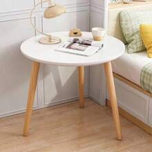 Portable Reception Table, Small Round Coffee Table, Space-Saving Sturdy Side Table, Perfect For Office, Living Room, Bedroom, Decor And Dining Room Use. (Please Check Dimensions Before Ordering) - Multicolor - View 12