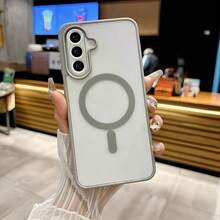 透明 PC 手機殼，相容 Galaxy A17 A07 A56 A26 A36 A37 A57 A16 A55 A25 A35 A15 A27 A05 A06 S26Ultra S25Ultra S24Ultra S23Ultra S22Ultra S25 FE S26 FE S24 S23 S22 機型，馬卡龍色手機殼，手機配件，夏季 - 灰色 - 查看 5