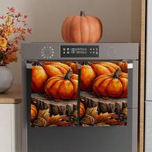 2/4/48pcs Autumn Series Realistic Oil Painting Pumpkin/Tree Stump Pattern Printed Kitchen Towels - Super Soft, Highly Absorbent Polyester Dish And Hand Towels, Perfect For Holiday Decor, Kitchen Decor, Party Decor. - Multicolor - View 4