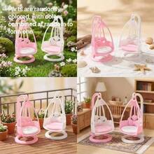 Hamster Swing Chair Toy - Adorable Hanging Hammock Bed, Designed For Small Pets To Provide A Comfortable Space For Swinging, Resting And Playing! The Product Is , Durable And Suitable For Cage Use. - A - View 11